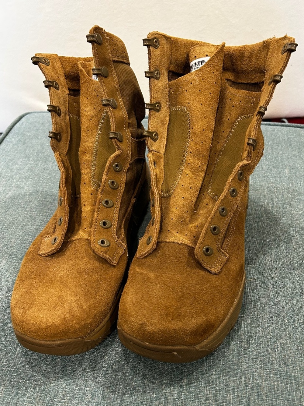 Rocky Tactical Men's Brown Suede Military Lace-Up Mid-Calf Boots 11.5W